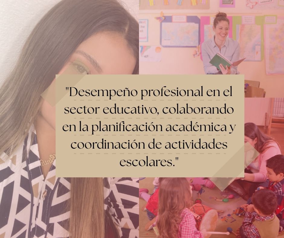 Collage con texto incluido de mi experiencia